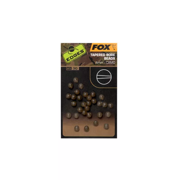 Fox EDGES™ Camo Tapered Bore Beads 4mm x30 Gumová perlička