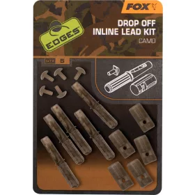 Fox Camo Inline Lead Drop Off Kits Kit x5 Klip na olovo