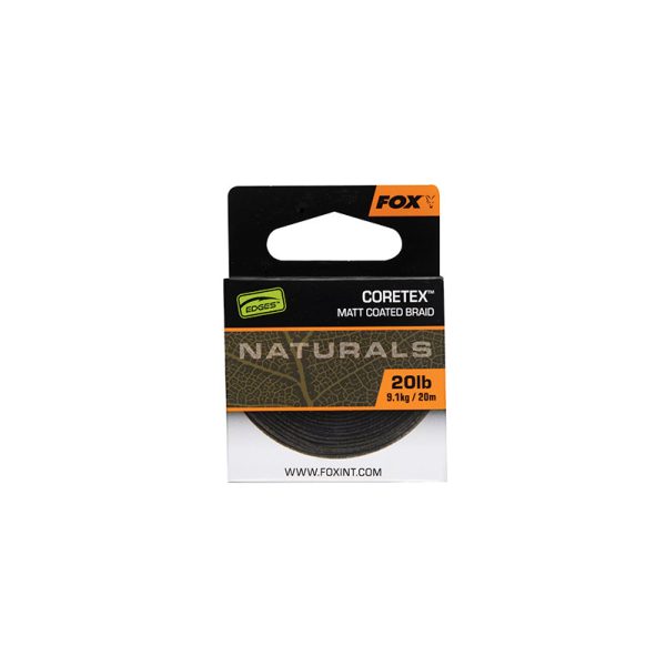 Fox Edges Naturals Coretex 9,1kg 20m Pletený náväzec