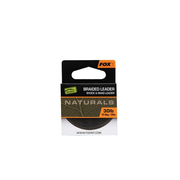 Fox Edges Naturals Pletená nadväzcová šnúra 18,1kg 20m