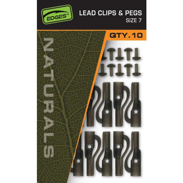 Fox Edges Naturals Size 7 Lead Clips & Pegs Olovený klip