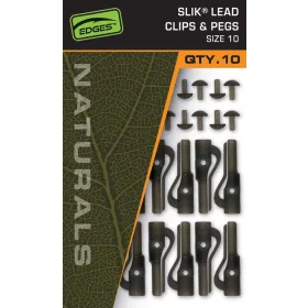   Fox Edges Naturals Size 10 Slik Lead Clip& Pegs Olovený klip