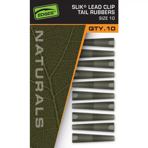 Fox Edges Naturals 10 Lead Clip Tail Rubber Gumová objímka