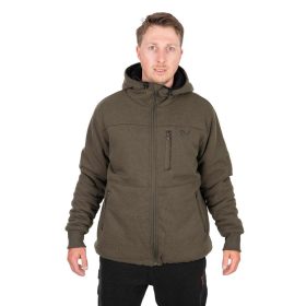   Fox Collection Sherpa Hoody Green-Black Jacket Thermo Bunda 3XL