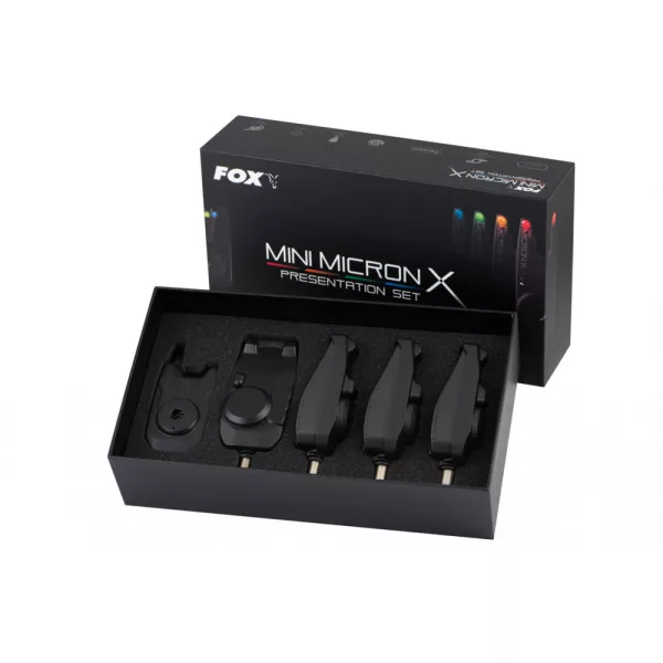 Súprava Fox Mini Micron X na 4 prúty Elektronický signalizátor záberu