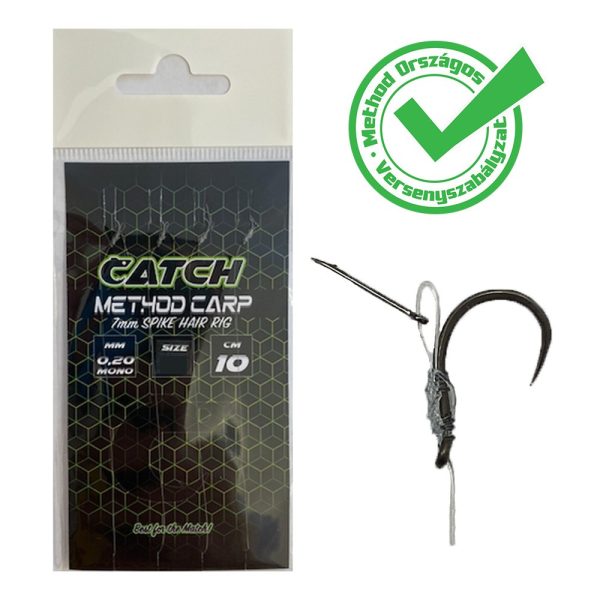 CATCH METHOD CARP SPIKE HAIR RIG PREDVIAZANÝ HÁČIK 10 4ks/balenie