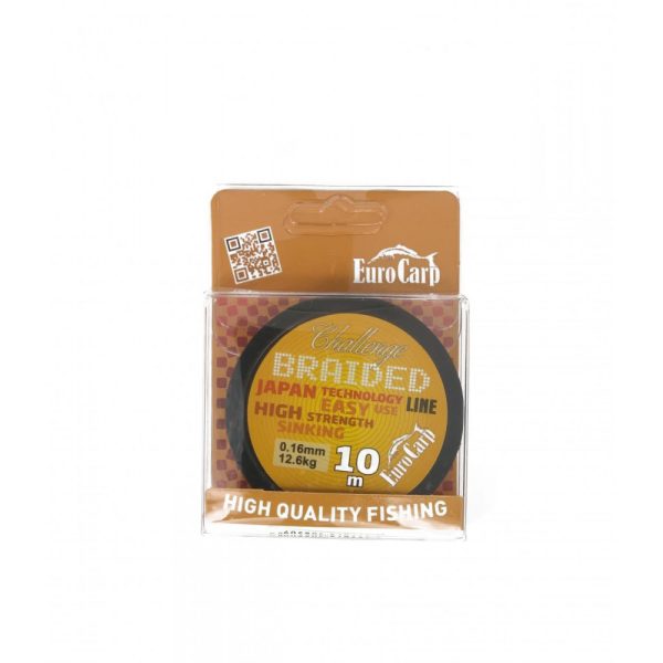 EuroCarp Challenge Pletená šnúra 10 m 0,16 12.6 kg