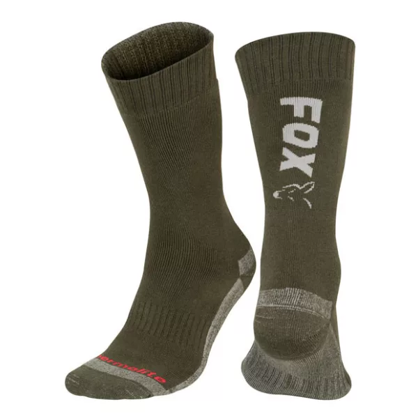 Fox Collection Thermolite Long Socks Green-Silver Ponožky 44-47