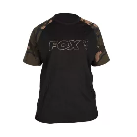 Fox Outline T-Shirt Čierne Camo Tričko S