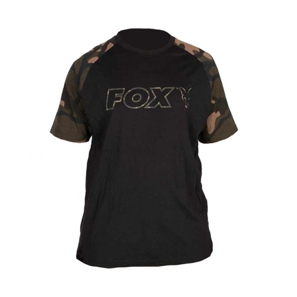Fox Outline T-Shirt Čierne Camo Tričko M