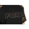 Fox Outline T-Shirt Čierne Camo Tričko 2XL