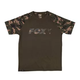 Fox Outline T-Shirt Khaki Camo Tričko S