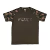 Fox Outline T-Shirt Khaki Camo Tričko 2XL