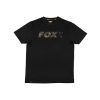 Fox Logo T-shirt Čierne Camo Tričko M
