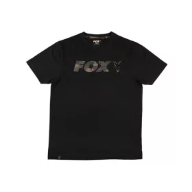 Fox Logo T-shirt Čierne Camo Tričko XL