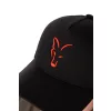 Fox Collection Trucker Cap Čierno-Oranžová baseballová čiapka