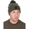 Fox Collection Bobble Hat Zeleno-Čierna Čiapka s brmbolcom