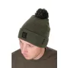 Fox Collection Bobble Hat Zeleno-Čierna Čiapka s brmbolcom