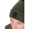 Fox Collection Bobble Hat Zeleno-Čierna Čiapka s brmbolcom