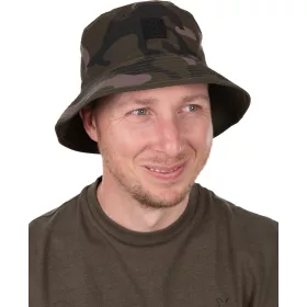 Fox Reversibe Bucket Hat Khaki Klobúk