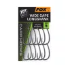Fox Super Wide Gape Longshank 6 Füles, Szakállas Pontyozó Horog 10db