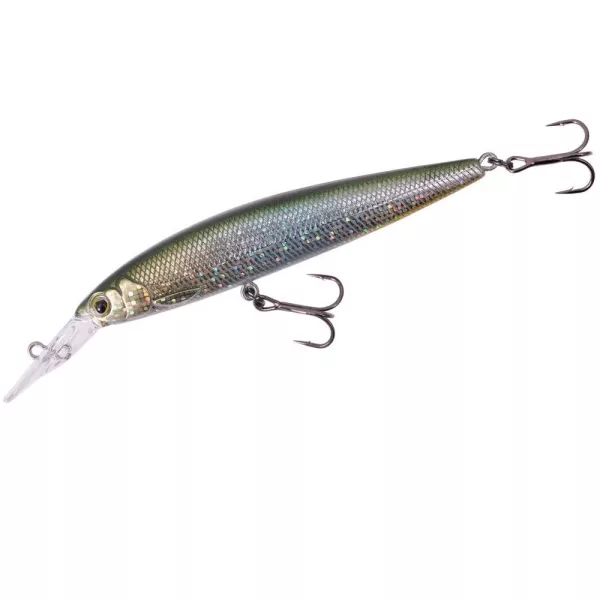 Major Craft Ceana Jerkbait 90SPM Middle 9cm 11gr #002 Green Back Silver Plávajúci Wobler