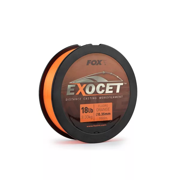 Fox Exocet Fluoro Orange Mono 0.35mm 18lb / 8.0kg (1000m) Monofilný vlasec