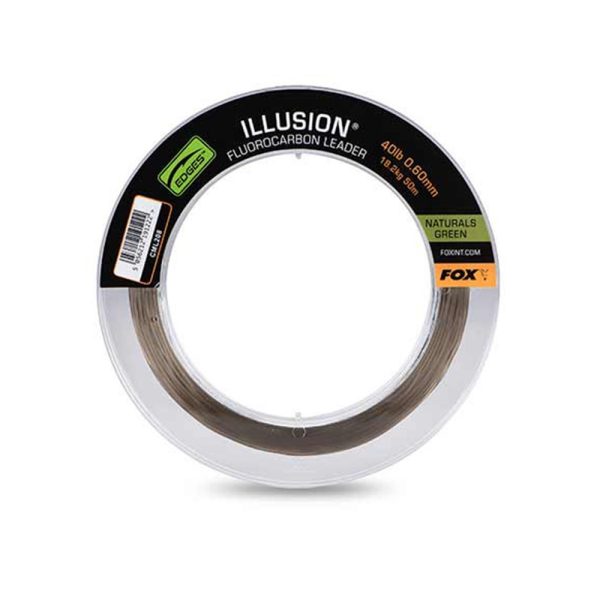 Fox Illusion Leader Natural Green Fluorocarbon Nadväzec 0,60mm 50m