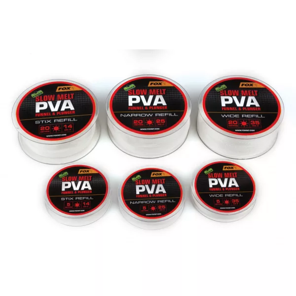 Fox EDGES™ PVA Mesh Refills Slow Melt Refills 25mm Narrow - 5m PVA sieťka