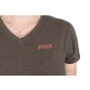 Fox WC V Neck T-Shirt Zelená-Mauve Dámske Tričko L