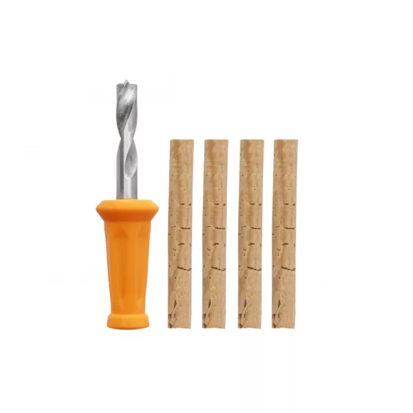 Carp Zoom Nerezový vrták na nástrahy 4ks so 6mm korkovými tyčinkami