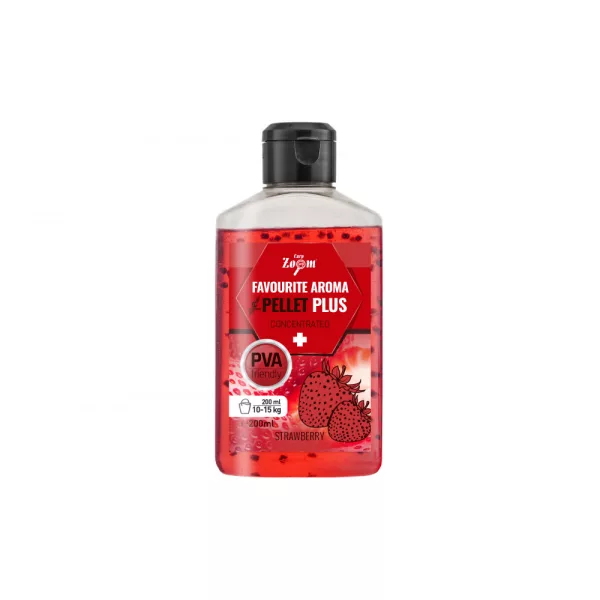 Carp Zoom Favourite Jahoda Tekutá aróma s peletami 200ml