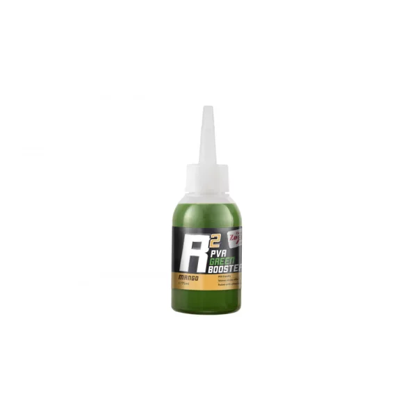 Carp Zoom R2 PVA Booster Fluo Zelená Korenený Rak Tekutá Aróma 75ml