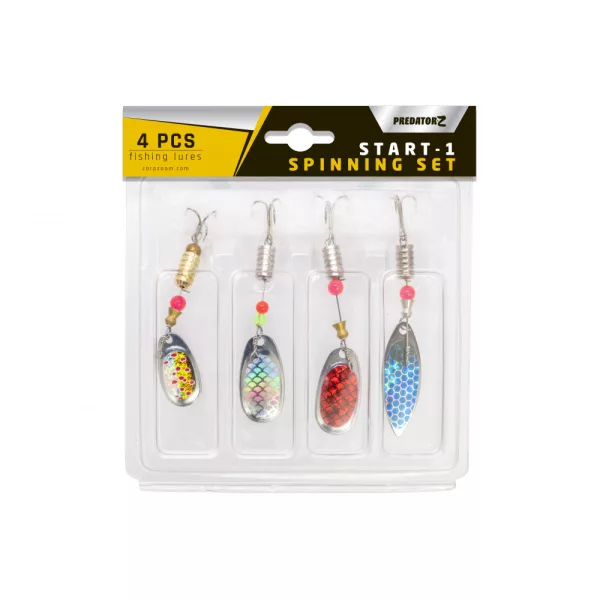 Predator Z 4-5gr Rôzne farebné rotačné blyskáče 4ks