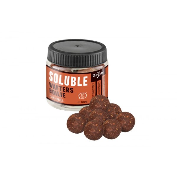 Carp Zoom Čili-Kreveta 18mm Rozpustné Wafters 100gr