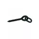 Carp Zoom CZ Pop up skrutka s oválnym krúžkom, 12 mm, čierna, 10 ks
