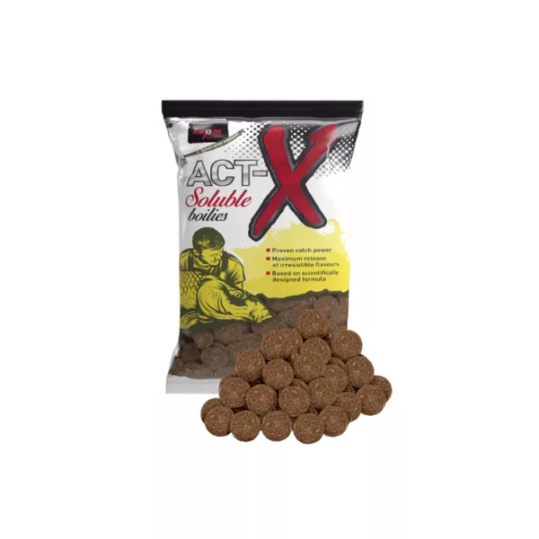Carp Zoom Act-X Soluble Vanília-Tigrismogyoró 24mm Oldódó Bojli 800gr