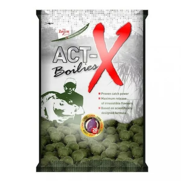 Carp Zoom CZ Act-X boilies, 16 mm, mušľa, sardinka, 800 g