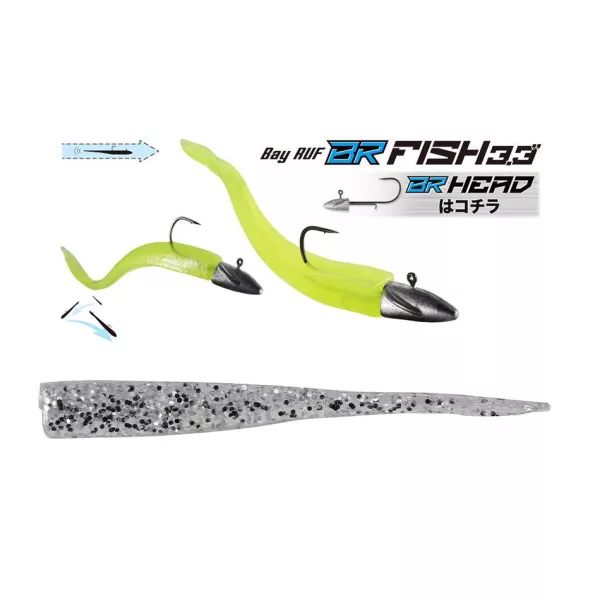 Duo Bayruf BR Fish 8,4cm S035 UV Silver Plastová Nástraha 7ks