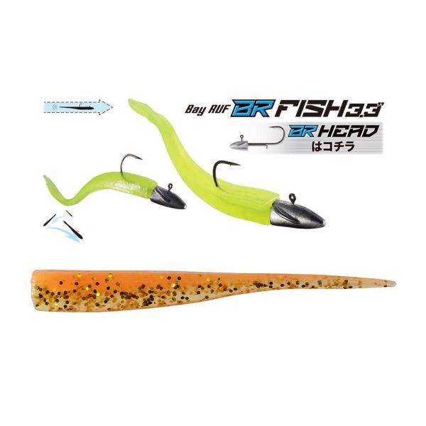 Duo Bayruf BR Fish 8,4cm S040 Orange Gold Plastová nástraha 7ks