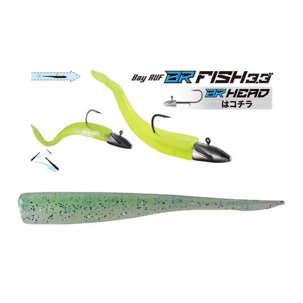Duo Bayruf BR Fish 8,4cm S045 Kibinago Green Plastová nástraha 7ks