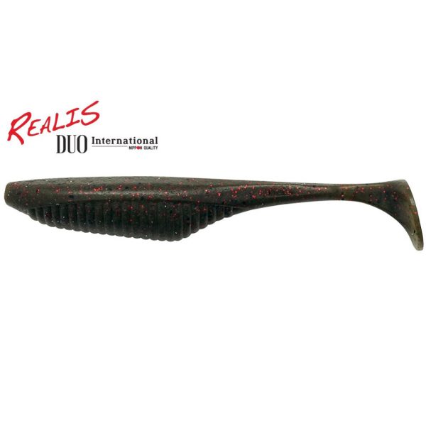 Duo Realis Versa Shad Fat 12,5cm F018 Green Pumpkin Red Flake Plastová Nástraha 5ks