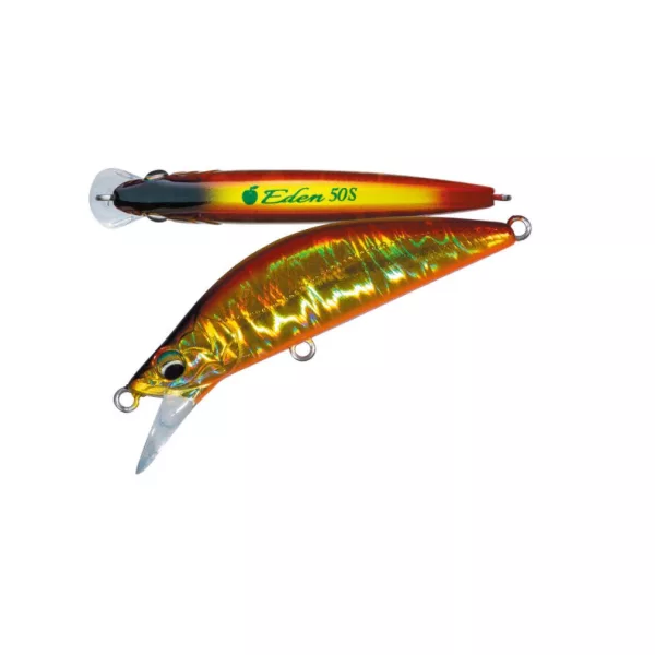 Major Craft Finetail Eden 60S 6cm 5,7gr #015 Laser Red Gold Potápavý Wobbler