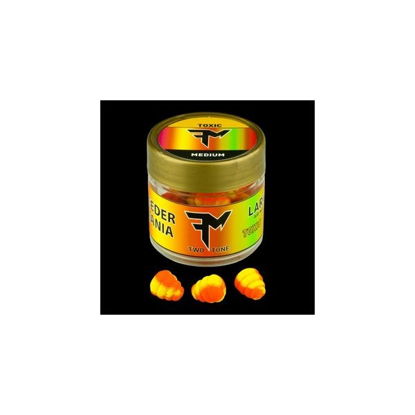 Feedermánia Larva Air Wafters Dvojfarebné M Toxic Citrónovo-oranžový Wafters