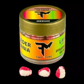  Feedermánia Larva Air Wafters Dvojfarebné M Strawberry Ice Cream Červeno-biely Wafters