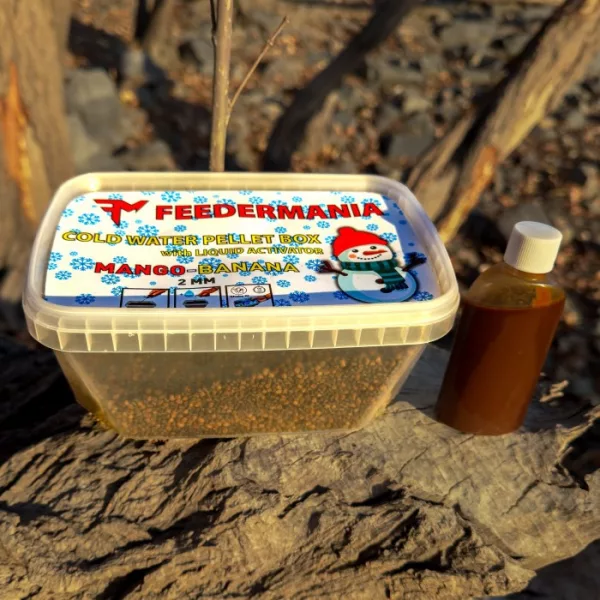 Feedermánia Mangó-Banán 2mm Cold Water Pellet Box 400gr