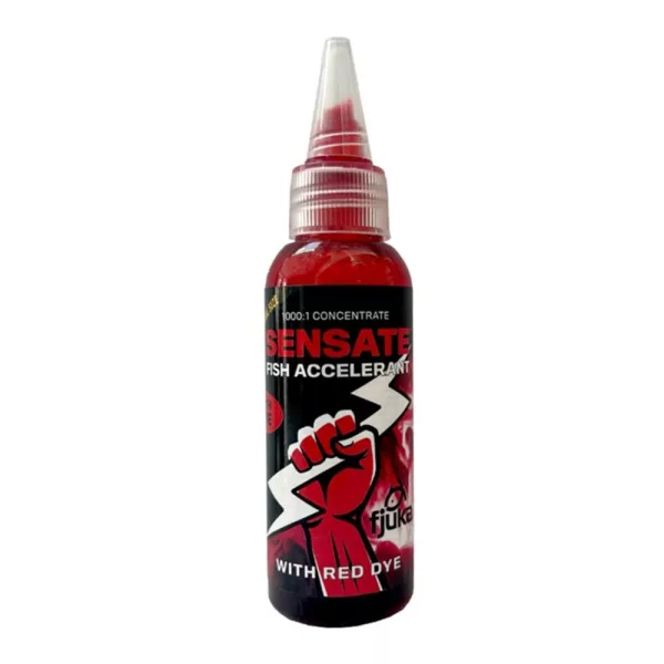 Fjuka Sensate Fish Accelerant Bait Dye Red Tekutá aróma 50ml