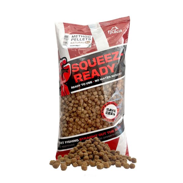 Fjuka Squeez-Ready Natur 4mm Method Peleta 500gr