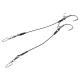 KINETIC Big Fish Stinger 200lbs 200mm #9/0 Black 2ks Screw montáž