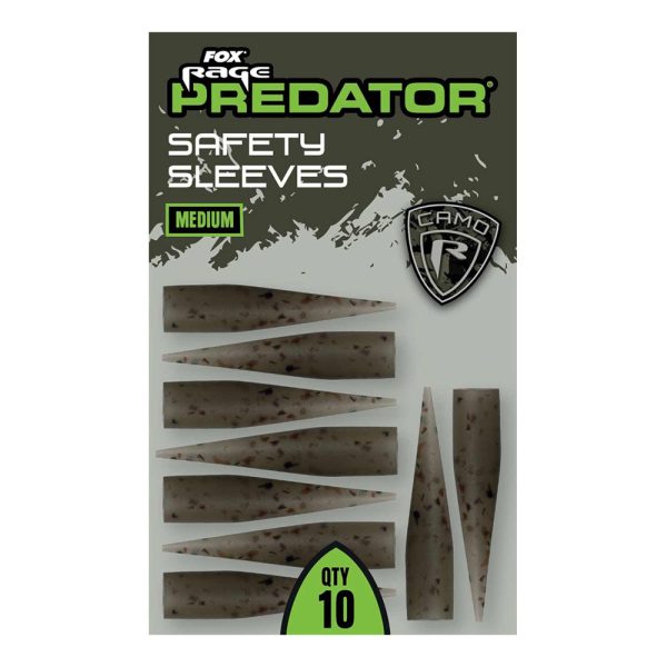 Fox Rage Predator Stredné Camo Safety Sleeves Gumové návleky 10db